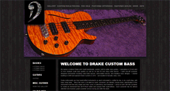 Desktop Screenshot of drakecustombass.com